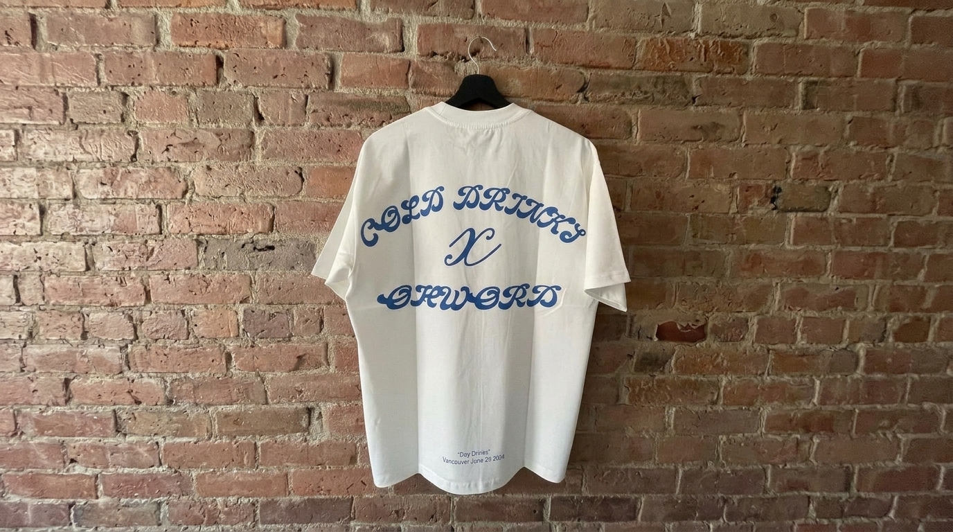 Cold Drinks x Ohword collab tee by Stitch Lab Customs
